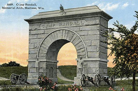 Camp Randall Arch in 1910
